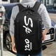 thumbnail image 3 of Moda carta Oxfold mochila bandolera hombres impermeable mochila (negro) Tmvgtek Para estrenar, 3 of 9