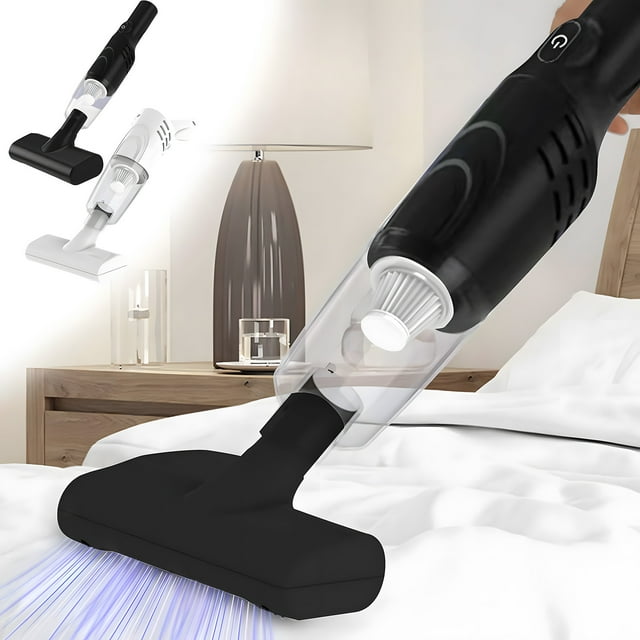 Handheld Vacuum Cleaner for Mattress & Sofa - 3000PA Strong Suction, UV Light, Portable Car & Home Use