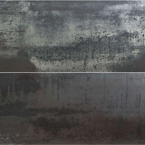 The Tile Life Metallica 24" x 48" Graphite Porcelain Floor and Wall Tile, Case of 2