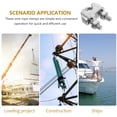 thumbnail image 3 of 20pcs Cable Clamps Wire Rope Clamps U Clamp Stainless Steel Made Wire Rope Cable Fixing Clamps (M4), 3 of 4