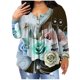 thumbnail image 2 of Ichuanyi liquidación de túnicas de talla grande para mujeres camisas de impresión de impresión Flowy verano botones plisados túnicas ICHUANYI WER202308216982, 2 of 6