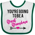 thumbnail image 3 of Inktastic You're Going to Be a Great Grandma Boys or Girls Baby Bib, 3 of 4
