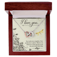 thumbnail image 4 of To My Girlfriend You Make Me Complete Inseparable Necklace, 4 of 20