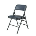 thumbnail image 5 of (Pack of 4) NPS® 1300 Series Deluxe Vinyl Upholstered Triple Brace Double Hinge Folding Chair, Dark Midnight Blue, 5 of 5