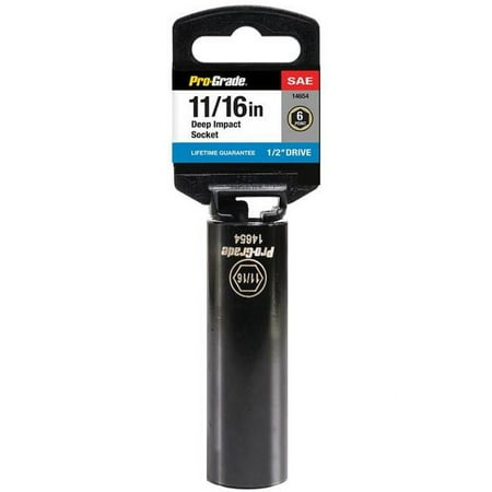 UPC: 0035794146535 | Pro-Grade 14654 0.5 Drive x 0.06 in. 6 Point Deep Impact Socket