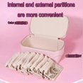 thumbnail image 5 of Familiarn Travel Jewelry Box with Small Pouches, Portable PU Leather Jewelry Box, 5 of 5