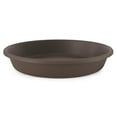 thumbnail image 4 of HC Companies Classic Plastic 21 Inch Round Flower Plant Pot Deep Saucer, Brown, 4 of 11