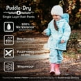 thumbnail image 3 of JAN & JUL Girls' Waterproof Rain Pants for Kids, PVC-Free (Single-Layer: , 5T), 3 of 6