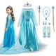 thumbnail image 2 of Disney-vestido de princesa Elsa y Anna para niñas, traje de malla para Cumpleaños, Halloween, carnaval, fiesta de Pascua, disfraz de Frozen, 2024, 2 of 5