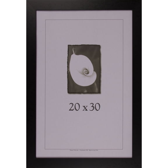Frame USA 30" x 20" Photo Paper/Wood Picture Frames, Black