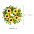 thumbnail image 2 of YSNOOWE 1Ud Adorno Colgante Girasol Decorativo Para Puerta Pared Con Textura, 2 of 8