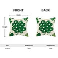 thumbnail image 5 of St Patricks Day Pillow Covers 18x18 Set of 2, Lucky Clover Polka Dot Throw Pillow Covers Green Shamrock Decorative Pillowcase St Patricks Day Decor for Home Couch Sofa, 5 of 6