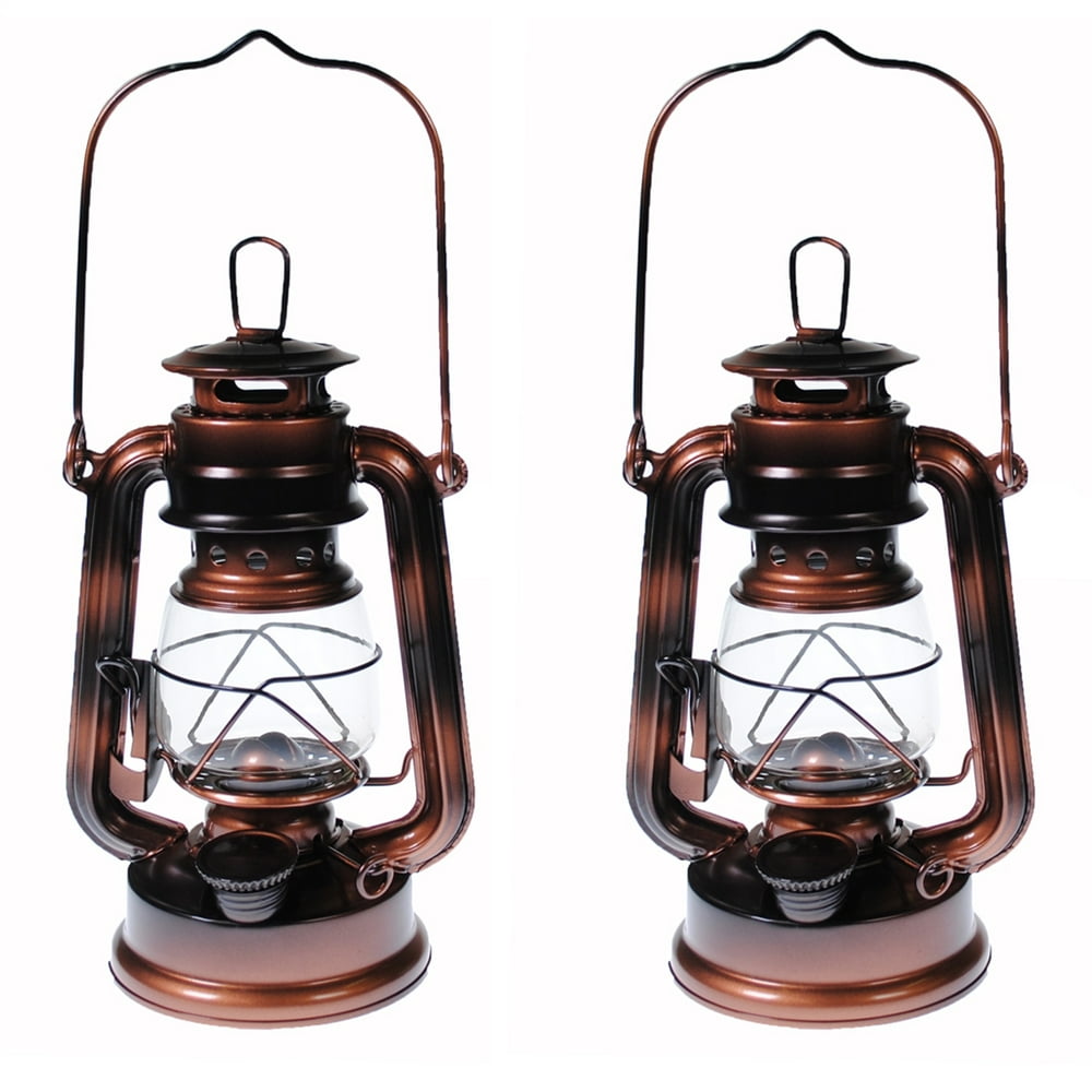 Lot of 2 Hurricane Kerosene Oil Lantern Emergency Hanging Light Lamp