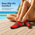 thumbnail image 4 of Wdhugt Women’s Water Shoes Quick Dry Aqua Socks Lightweight Slip On Swim Shoes for Beach Pool Water Sports Cloth Upper Size 40 Eu 7.5 Us 25 Cm, 4 of 8