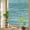 Teal Green, variant on Rainbow Window Privacy Film, Duck Green Static Cling Decorative Window Film PVC, Vintage Modern Abstract Art Ombre No Glue UV Blocking Glass Covering, Removable Stained Glass Sticker 19.6''x39.3''