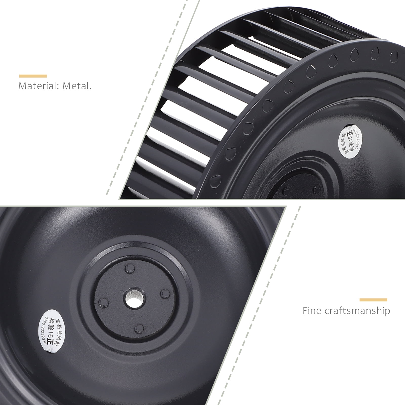 Raindrops 3pcs Range Hood Accessory 70MM Wind Wheel Kitchen Vent Fan Replacement Motor Hood Vent Fan Motor for Home Kitchen