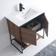 Fine Fixtures Modern Single Bath Base Wood, Urbania II Collection