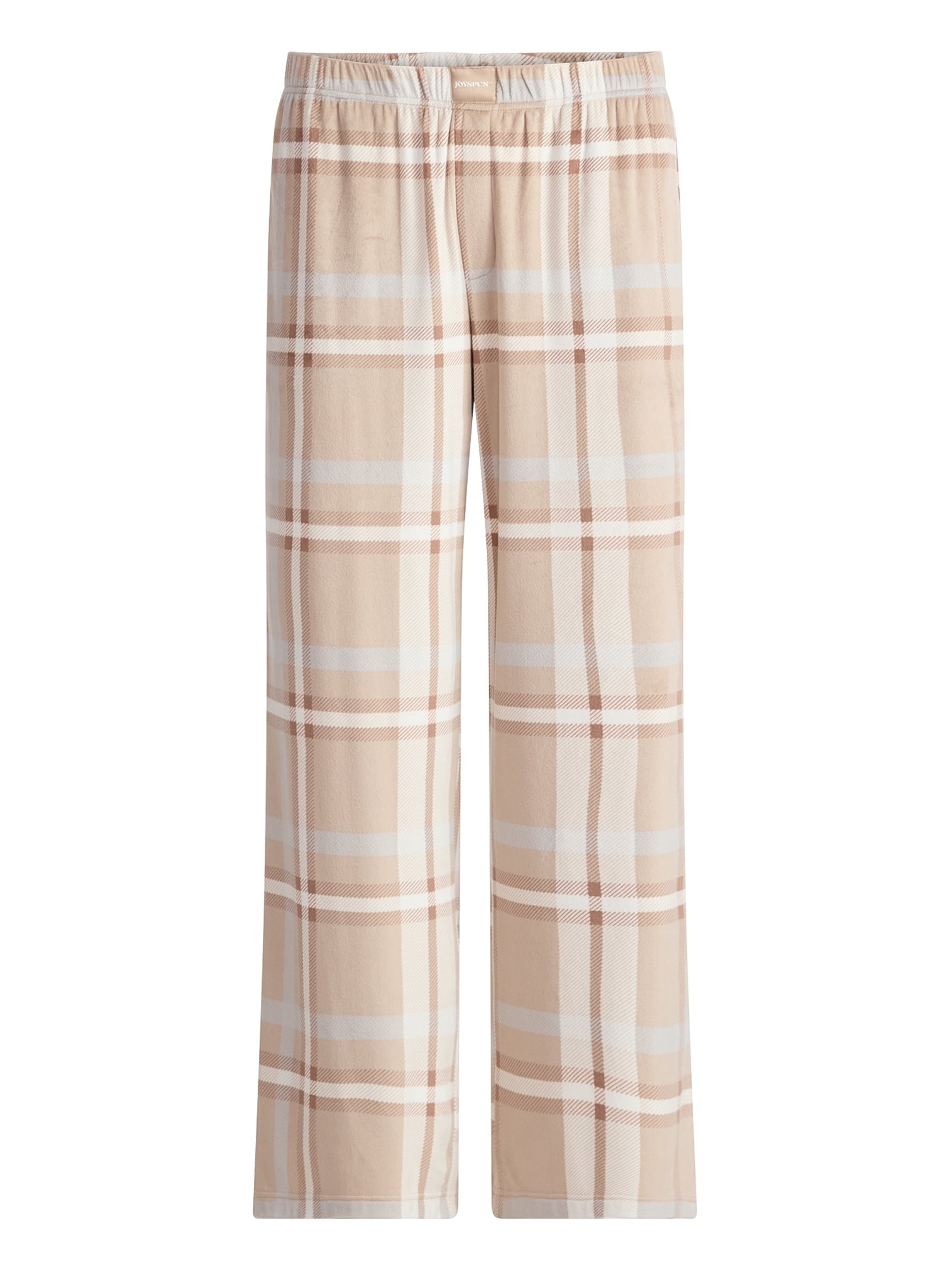 Joyspun Women's Velour Wide-Leg Sleep Pants, Size XS-3X