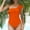 Orange womens swimsuits, variant on pimelu Bathing Suit Womens Swimsuits One Piece Swimsuit for Women Tankini Summer One Shoulder Ruffle Layer Trim Swimwear Girls Sexy Bikini Beachwear