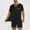 Black, variant on Titcea Mens Pajamas Set Crew Neck Patchwork Print Short Sleeve T Shirts and Pajama Shorts with Pockets Shorts Lightweight Comfy Sleepwear Set(S-2XL)
