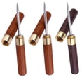 thumbnail image 1 of 3 Pcs Stainless Steel Ice Picks with Wooden Handle and Safety Cover Kitchen Tool., 1 of 8
