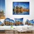 thumbnail image 4 of Designart Singapore Skyline and View of Marina Bay - Cityscape Throw Pillow - 12x20, 4 of 5