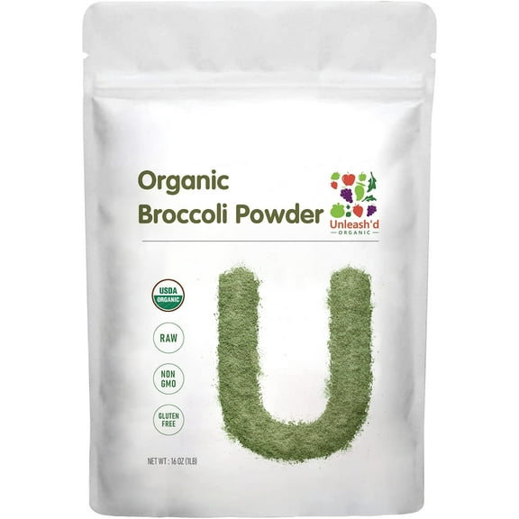 Organic Broccoli Powder 1 Pound, 100% Pure, Raw, Organic, Vegan, Non-GMO, Superfood Whole-Vegetable Powder