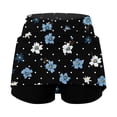 thumbnail image 6 of FASHOFT Tennis Skirts For Women Fashion Printed Double Layer Skort With Pockets Elastic For Outdoor Fitness Activities Womens Athletic Skirt Blue, 6 of 7