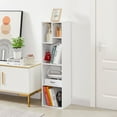 thumbnail image 6 of VECELO 4 Cubes Bookcase Set of 2, Modern 3-Tier Storage Organizer Wood Bookshelf for Home Office Study Living Room, White, 6 of 9