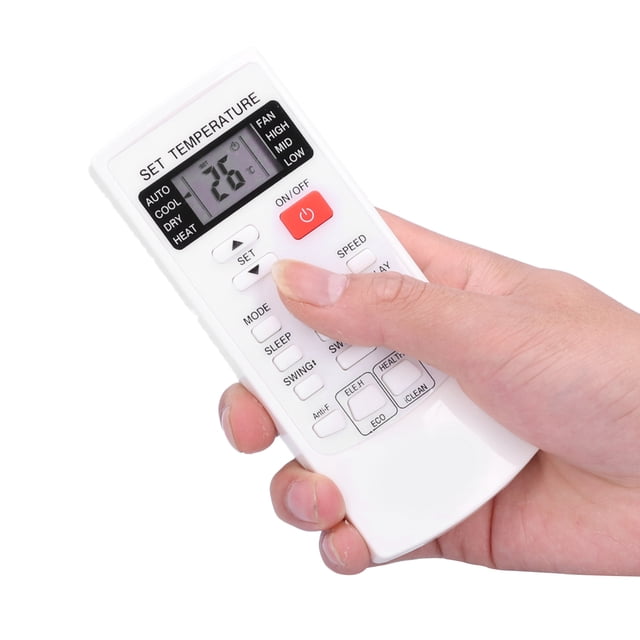 Control remoto, sensación de mano de Buena Mano resistente al desgaste necesidad 2x baterías aaa acondicionador control remoto apariencia hermosa paraaire acondicionado