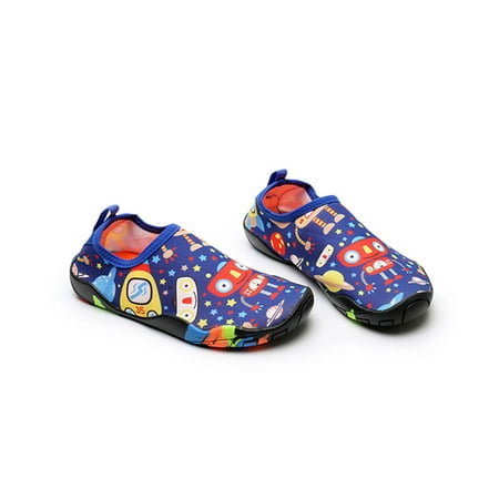 

Dyfzdhu Kids Toddler Boys Girls Cartoon Outdoors Water Shoes Quick-Dry Aqua Socks Non-Slip Rubber Sole Snorkeling Shoes 3-8Y
