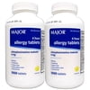 Major Allergy Tablets Chlorpheniramine maleate 4 mg. 1000/btl (Pack of 2)
