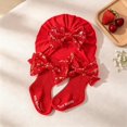thumbnail image 2 of Miaouyo Newborn Hat and Socks Set, Sequined Bow Soft Casual Baby Girl Accessories, 2 of 6