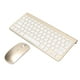 thumbnail image 2 of Juego de teclado y mouse inalámbricos Sincero 2,4 G dorado, 2 of 10