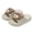 Coffee, variant on Kids Bear Slide Sandals, Soft Non- Open-Toe Slippers Color:White,Size:4-4.5 Years