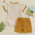 thumbnail image 4 of RTKFRFLM Unisex Baby Short Sleeve Romper, Summer Cotton Jumpsuit for Newborns, 0-12 Months, 4 of 4