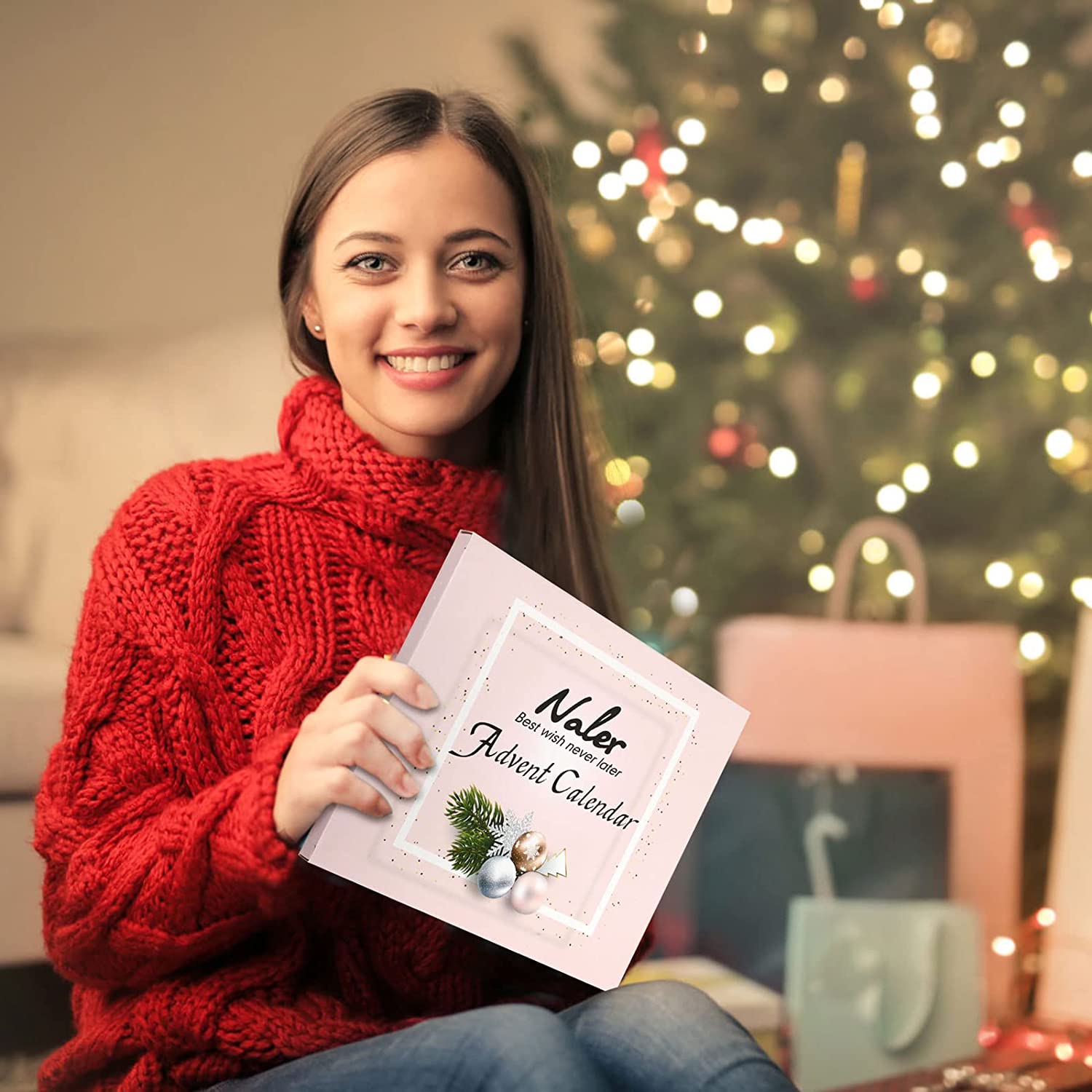 Naler Rose Gold Jewelry Advent Calendar for Women photo 2