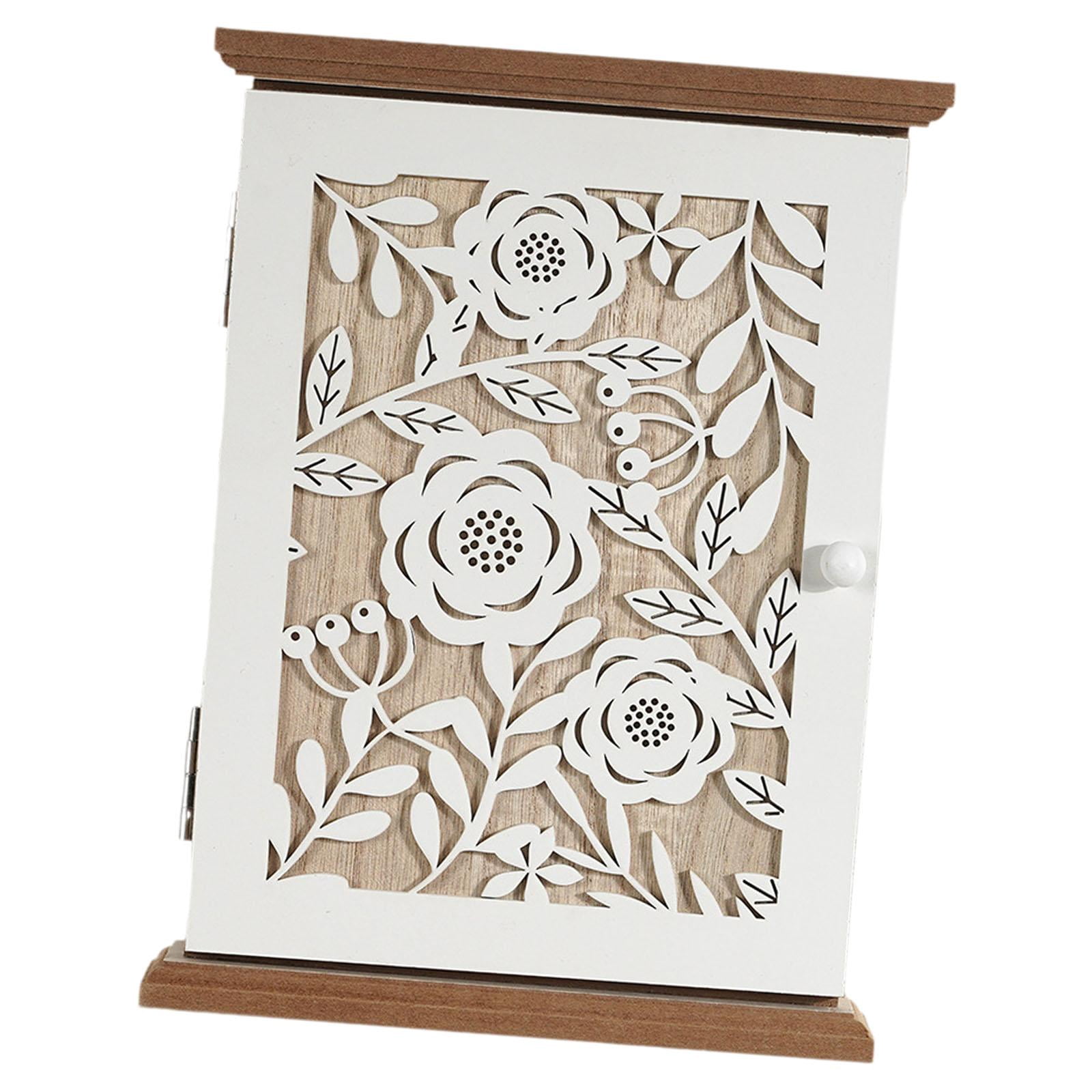 Key Box Key Holder Key Hanger with 6 Hooks Wall Mounted for Entryway Hallways Homes and Offices