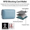 thumbnail image 4 of Porte-Cartes de Crédit RFID en Cuir Véritable avec Fermeture Éclair, 4 of 6