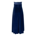 thumbnail image 6 of DHFJKG Dresses For Women Elegant Evening Gown Strapless Party Formal Dinner Guest Maxi Dress Velvet Cami Versatile Dresses, 6 of 6