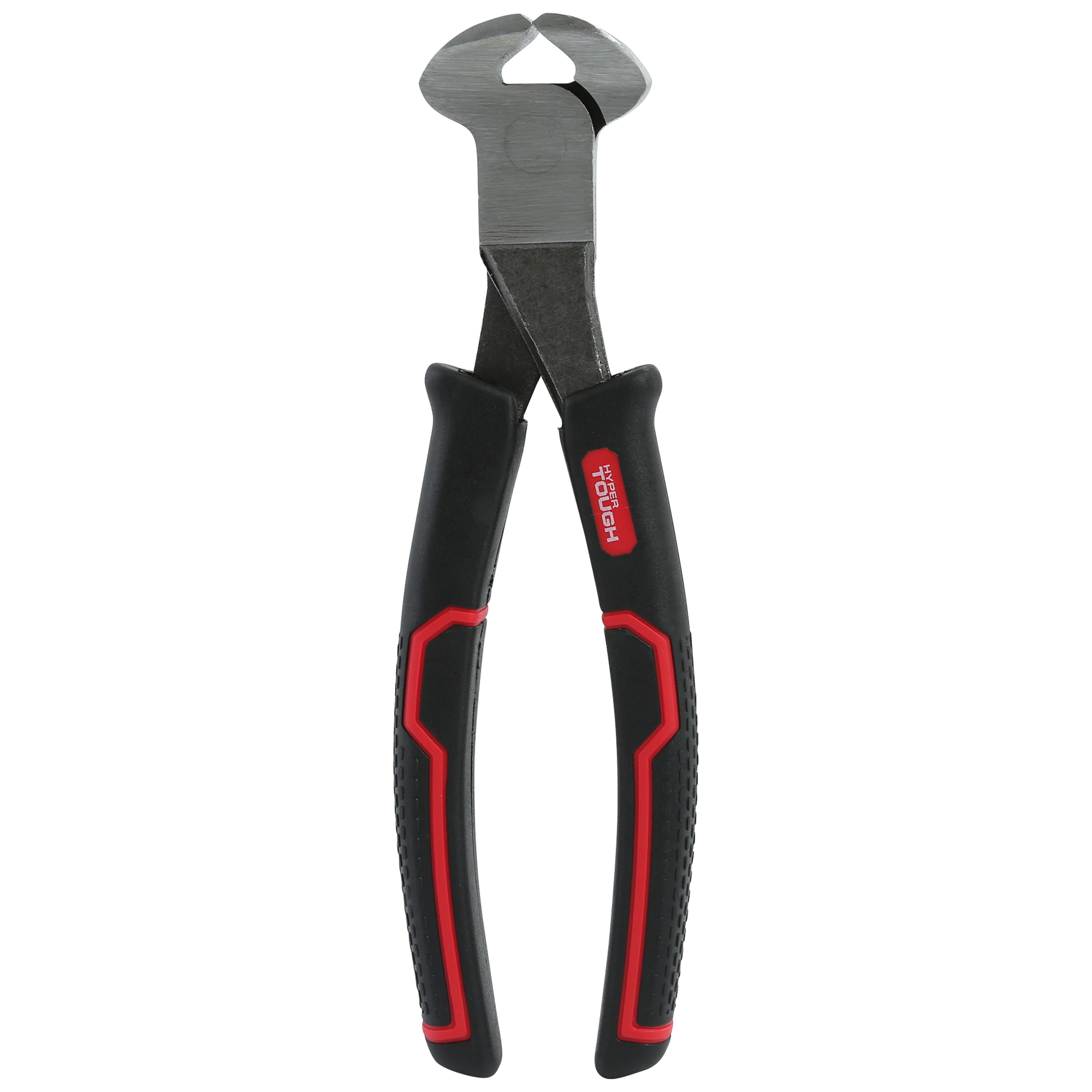 Alicates de Corte Final de 8 Pulgadas Hyper Tough con Empuñaduras Ergonómicas de Confort, Negro 8