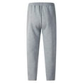 thumbnail image 4 of uikmnh Fall Sweatshirts Europe and The United States Men's New Casual Jacquard Drawstring Loose Casual Solid Color Pockets Sports Pants Men Kids Sweatshirts Size:2XL, 4 of 5