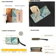 thumbnail image 5 of ZUXONGSY Peacock Butterfly Flower Print 2 PCS Purse and Wallet Set for Women Lightweight Top Handle Bag Satchel Handbags Top Handles Work Bag with PU Purses for Work Business, 5 of 5