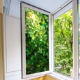 thumbnail image 5 of Window Privacy Film Stained Glass Window Film Decorative Window Sticker Privacy Film for Glass Door Heat Control UV Block Non-Adhesive Peel and Stick Rainbow Window Cling Reusable, 5 of 9