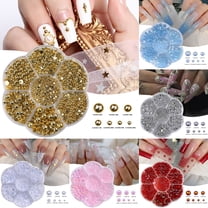 5900 Half Pearls for Crafts - Silver Nail Pearls for DIY Art & Makeup, Gifts Stocking Stuffers for Women (2/3/4/5/6/8/10mm)