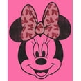 thumbnail image 2 of Girl's Mickey & Friends Minnie Mouse Distressed Pink Bow Graphic Cropped T-Shirt Light Pink Small, 2 of 3