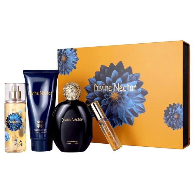 Perfume Mush Mush Divine Nectar EDP, 100 ml, juego de 4 piezas para mujer