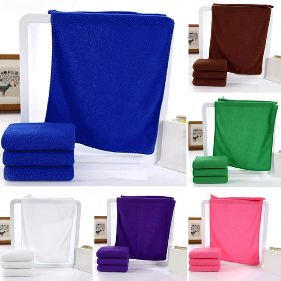 Limei 5 Pack Microfiber Reusable Cleaning Cloth Washing Cloth, Dish Cloth for Bathroom Kitchen Car Wash (11.8" x 27.5")