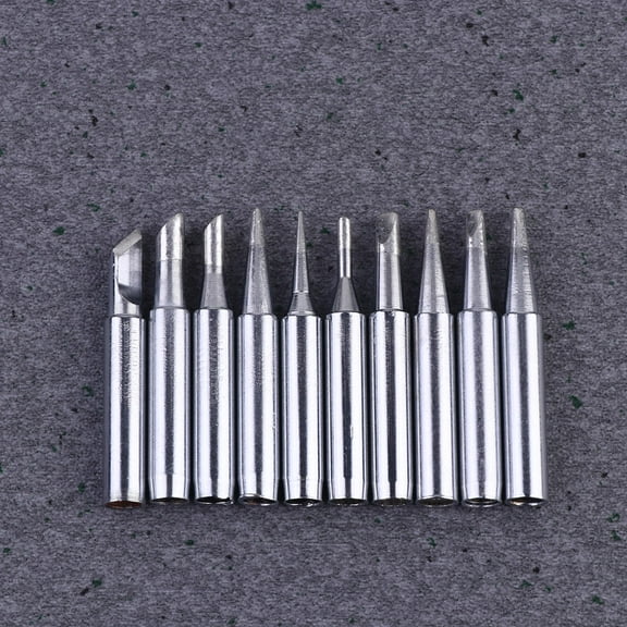 GOOHOCHY Copper Soldering Iron Tips 10Pcs 1.7 x 0.2 x 0.