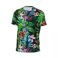 thumbnail image 5 of T Shirt For Men Tropical Floral Fest Leaves Print Harajuku Sports Short-Sleeved Quick Dry Tops Summe, 5 of 7